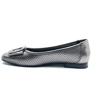 Venüs Pigi Hakiki Deri Kadın Babet Ayakkabı