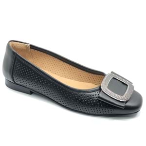 Venüs Pigi Hakiki Deri Kadın Babet Ayakkabı