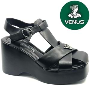 Venüs Ruffer Hakiki Deri Comfort Ortopedik Kadın Sandalet
