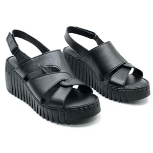 Venüs Morgen Hakiki Deri Comfort Ortopedik Kadın Sandalet