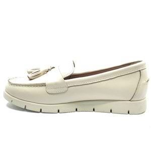 Venüs Piske Hakiki Deri Kadın Babet Ayakkabı