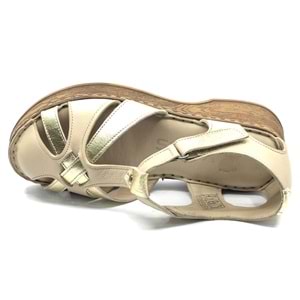 Venüs Çapra Hakiki Deri Comfort Ortopedik Kadın Sandalet