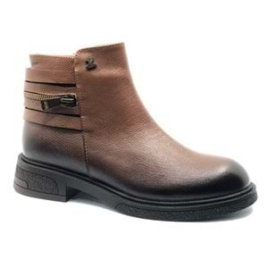 Venüs Umbra Hakiki Deri Kaymaz Taban Ortopedik Kadın Bot