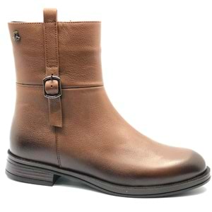 Venüs Harmany Hakiki Deri Düz Kaymaz Taban Ortopedik Kadın Bot