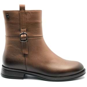 Venüs Harmany Hakiki Deri Düz Kaymaz Taban Ortopedik Kadın Bot