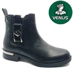 Venüs Apricus Hakiki Deri Düz Kaymaz Taban Ortopedik Kadın Bot