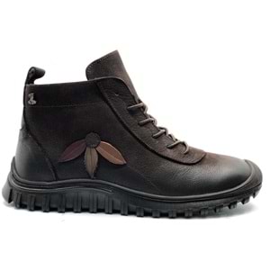 Venüs Punka Hakiki Deri Kaymaz Taban Ortopedik Kadın Bot