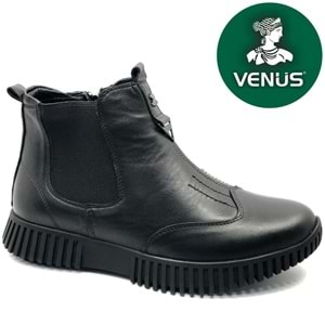 Venüs Turgana Hakiki Deri Düz Kaymaz Taban Ortopedik Kadın Bot