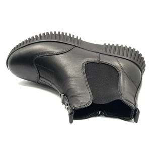 Venüs Turgana Hakiki Deri Düz Kaymaz Taban Ortopedik Kadın Bot