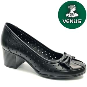 Venüs Scoop Hakiki Deri Kurdela Detaylı Kadın Topuklu Ayakkabı