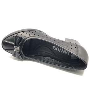 Venüs Scoop Hakiki Deri Kurdela Detaylı Kadın Topuklu Ayakkabı