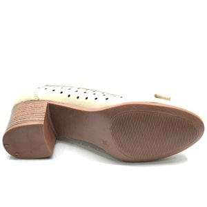 Venüs Scoop Hakiki Deri Kurdela Detaylı Kadın Topuklu Ayakkabı