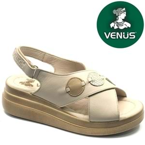 Venüs Hazzel Hakiki Deri Comfort Ortopedik Kadın Sandalet