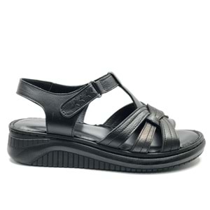 Venüs Andirigulle Hakiki Deri Comfort Ortopedik Kadın Sandalet