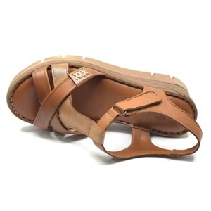 Venüs Boobril Hakiki Deri Comfort Ortopedik Kadın Sandalet