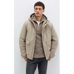 Mavi 0110657-70355 Cep Detaylı Kapüşonlu Erkek Mont