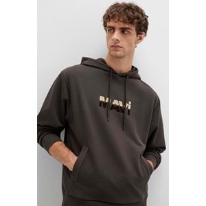 Mavi 0S10395-70219 Logo Baskılı Kapüşonlu Erkek Sweatshirt