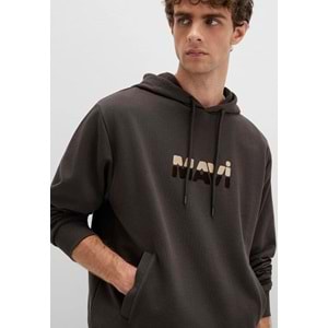 Mavi 0S10395-70219 Logo Baskılı Kapüşonlu Erkek Sweatshirt