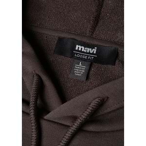 Mavi 0S10395-70219 Logo Baskılı Kapüşonlu Erkek Sweatshirt