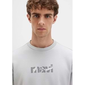 Mavi M0S10402-70075 Logo Baskılı Erkek Sweatshirt