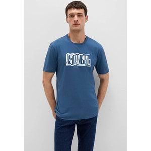 Mavi M0611789-90609 İstanbul Baskılı Tişört Erkek T-Shirt