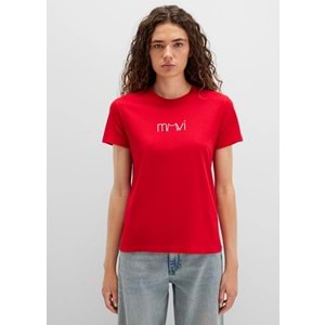 Mavi M1613387-82054 Kedi Baskılı T-Shirt Kadın Tişört