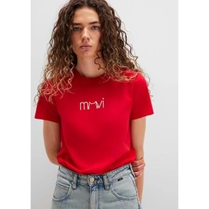Mavi M1613387-82054 Kedi Baskılı T-Shirt Kadın Tişört