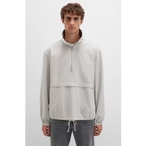 Mavi 0211684-70074 Yarım Fermuarlı Kanguru Cepli Erkek Sweatshirt