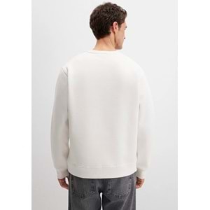 Mavi 0S10484-70057 Chalet Nakışlı Bisiklet Yaka Sweatshirt