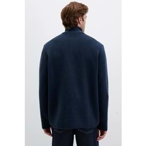 Mavi M0710380-70490 Half Zip Kazak Yarım Fermuarlı Erkek Sweatshirt