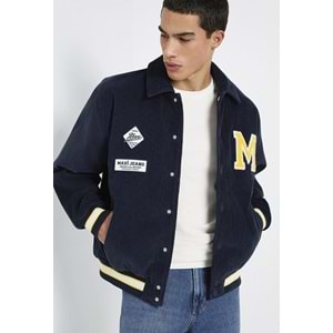 Mavi M0110765-70490 M Nakış Detaylı Ceket Loose Fit Erkek Ceket