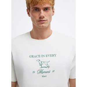 Mavi M0613159-81964 Grace In Every Nakışlı Tişört Erkek T-Shirt