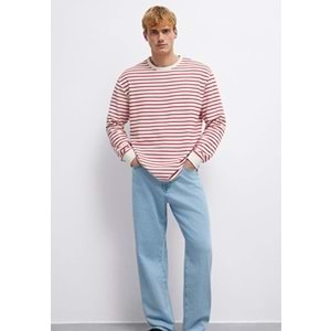Mavi M0613157-91392 Çizgili Uzun Kollu Tişört Erkek T-Shirt