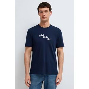 Mavi M0612274-70497 İstanbul Baskılı T-Shirt Erkek Tişort