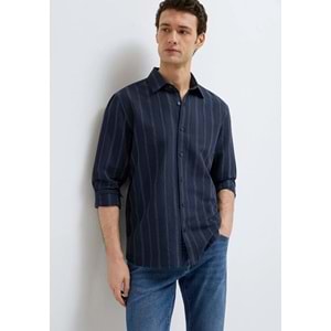 Mavi M0211979-91592 Keten Karışımlı Gömlek Regular Fit Erkek Gömlek