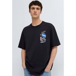 Mavi M0613391-900 Mavi Baskılı Tişört Erkek T-Shirt