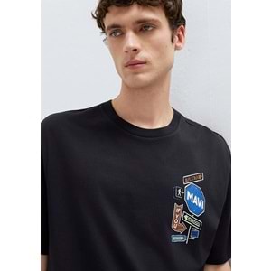 Mavi M0613391-900 Mavi Baskılı Tişört Erkek T-Shirt