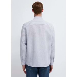 Mavi M0212006-91561 Çizgili Gömlek Regular Fit Erkek Gömlek