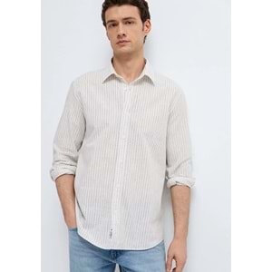 Mavi M0212004-91559 Keten Karışımlı Gömlek Regular Fit Erkek Gömlek