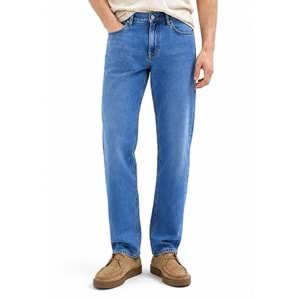 Mavi M0010039-A3297 Lisbon Mavi Mid Blue Edition Linen Jean Pantolon Erkek Kot Pantolon
