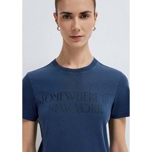 Mavi M1614315-70757 Yazılı T-Shirt Kadın Tişört