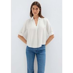 Mavi M1211612-80767 Çizgili T-Shirt Kadın Tişört