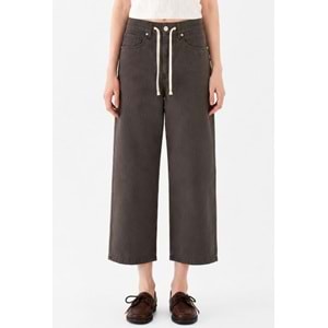 Mavi M1011274-71541 Dokuma Pantolon Bol Kesim Düz Paça Jean Kadın Kot Pantolon
