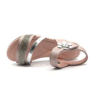 İremsu Kız Çocuk Güllü Taşlı Sandalet Çocuk Ayakkabı