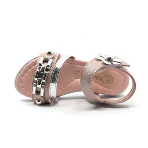 İremsu Kız Çocuk Güllü Zincirli Sandalet Çocuk Ayakkabı