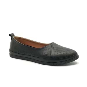 Geppetto %100 Hakiki Deri Delikli Ayakkabı Kadın Babet