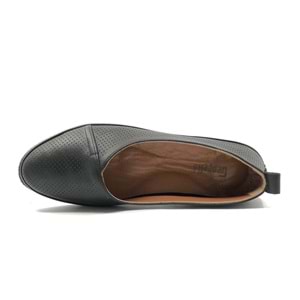 Geppetto %100 Hakiki Deri Delikli Ayakkabı Kadın Babet