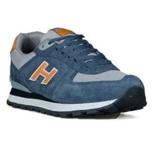 Hammer Jack 102 19250-M Peru Mavi-Turuncu %100 Hakiki Deri Erkek Spor Ayakkabı