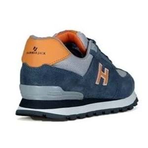 Hammer Jack 102 19250-M Peru Mavi-Turuncu %100 Hakiki Deri Erkek Spor Ayakkabı