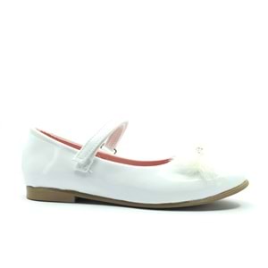 İremsu Tüylü Taşlı Cırtlı Kız Çocuk Babet Ayakkabı